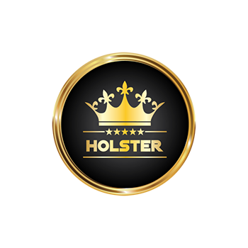 Das Logo der Shisha Marke Holster in Gold und Schwarz