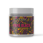 Eine Dose Darkblend Shisha Tabak der Marke Dunya in der Sorte Papa Black 25g