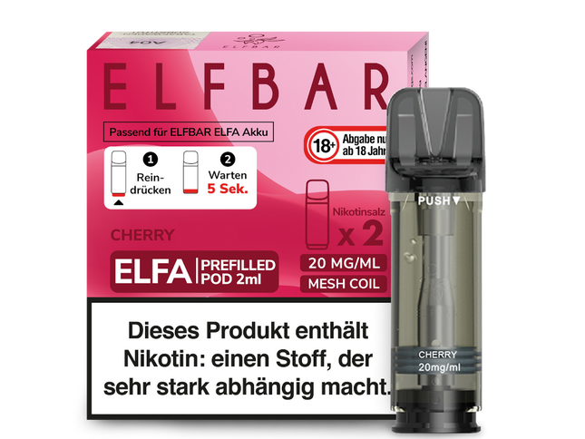 Elfbar ELFA Pods - Cherry (2er Pack)