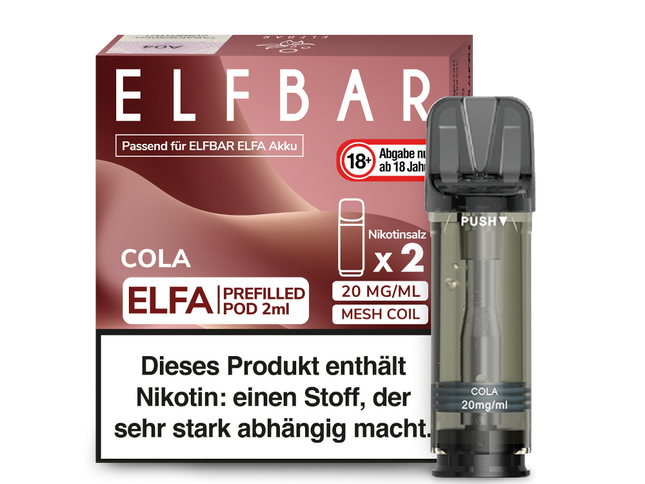 Elfbar ELFA Pods - Cola (2er Pack)