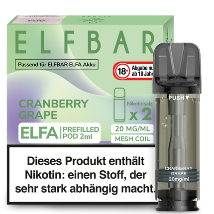 Elfbar ELFA Pods - Cranberry Grape (2er Pack)