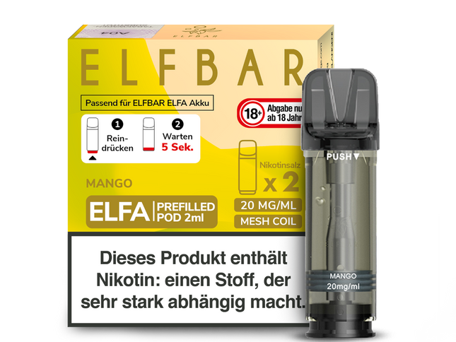 Elfbar ELFA Pods - Mango (2er Pack)