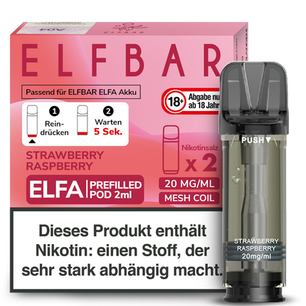 Elfbar ELFA Pods - Strawberry Raspberry (2er Pack)