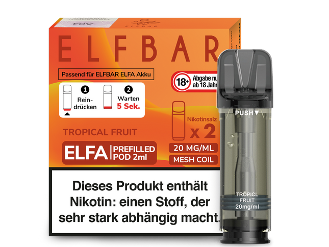 Elfbar ELFA Pods - Tropical Fruits (2er Pack)