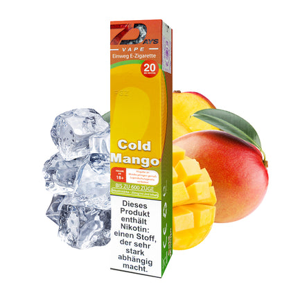 7 Days Vape - Cold Mango 2ml/20mg