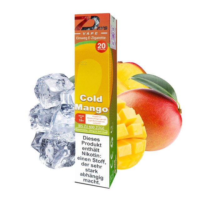 7 Days Vape - Cold Mango 2ml/20mg