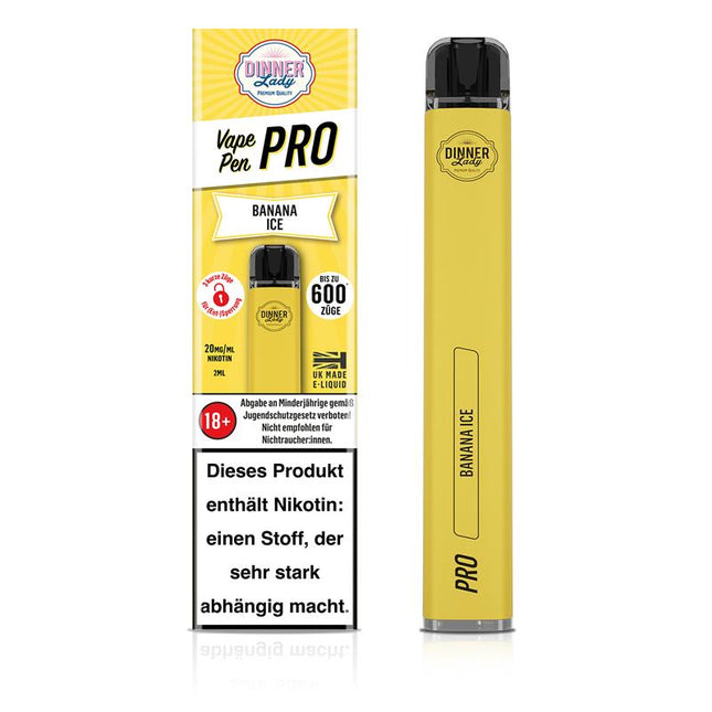 Dinner Lady - Vape Pen Pro - Banana Ice 2ml/20mg