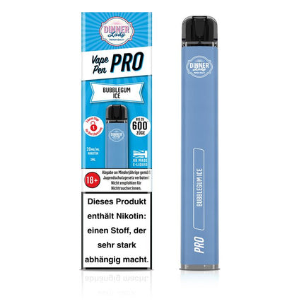 Dinner Lady - Vape Pen Pro - Bubblegum Ice 2ml/20mg