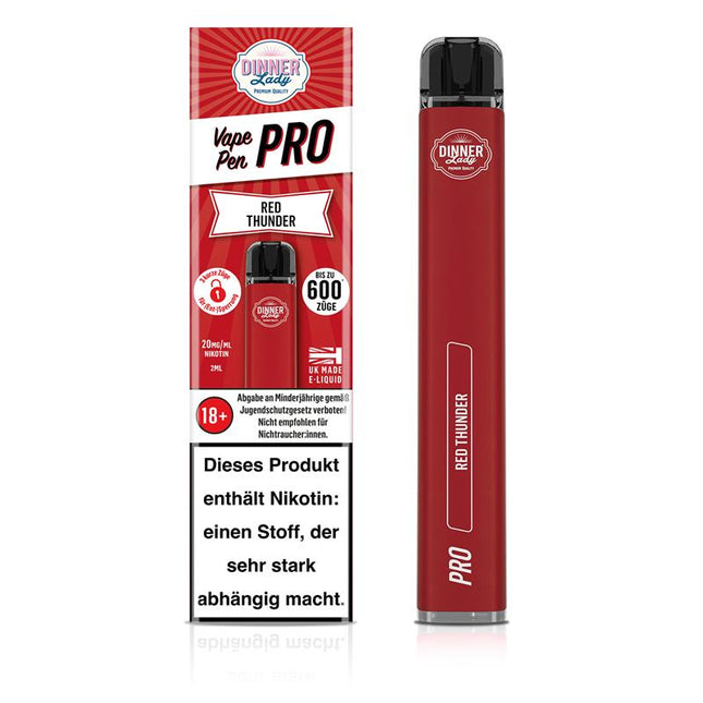 Dinner Lady - Vape Pen Pro - Red Thunder 2ml/20mg