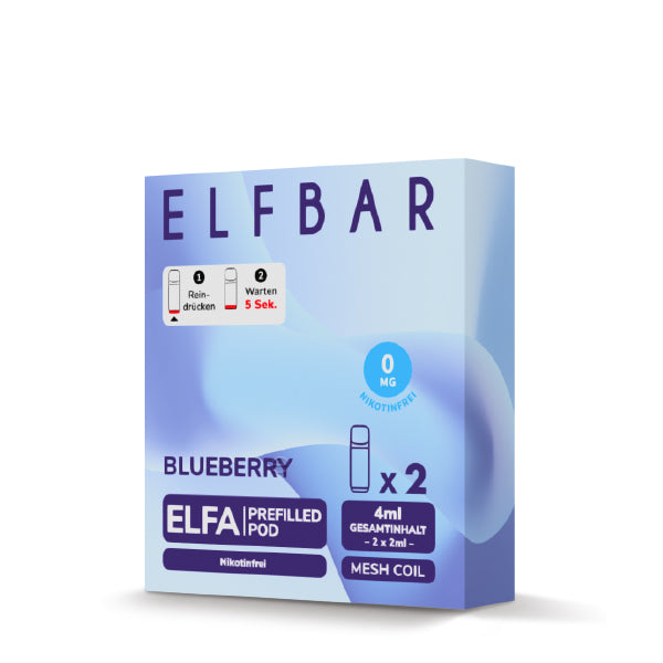 Elfbar ELFA Pods Nikotinfrei - Blueberry (2er Pack)