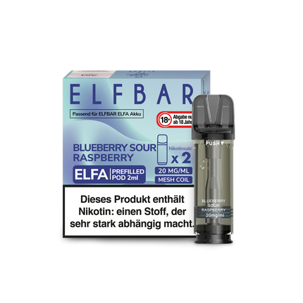 Elfbar ELFA Pods - Blue Sour Raspberry (2er Pack)
