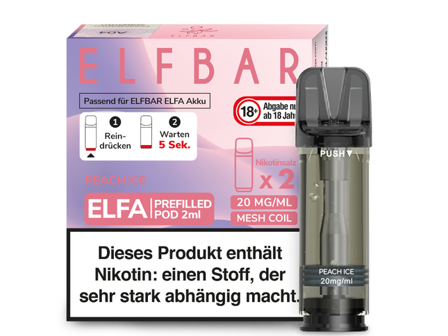 Elfbar ELFA Pods - Peach Ice (2er Pack)