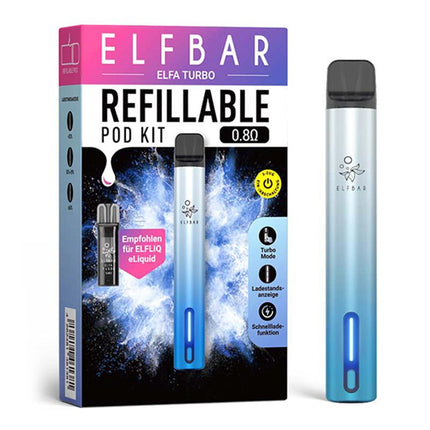 ELFA Turbo - Aurora Blue - Refillable Pod Kit