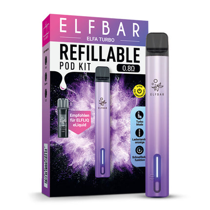 ELFA Turbo - Aurora Purple - Refillable Pod Kit