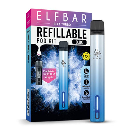 ELFA Turbo - Aurora Blue - Refillable Pod Kit