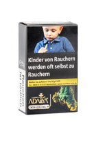 Adalyas Green Leon Cool Shisha Tabak, 25g Schachtel. Ein erfrischender Limetten-Minze Mix für kühle Genussmomente.