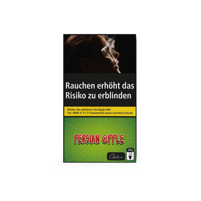 Die Shisha Tabak Sorte Persian Apple von Chillma in einer 25g Schachtel 