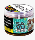 Eine Dose der Marke Savu Shisha Tabak von der Sorte Speedy in 25g