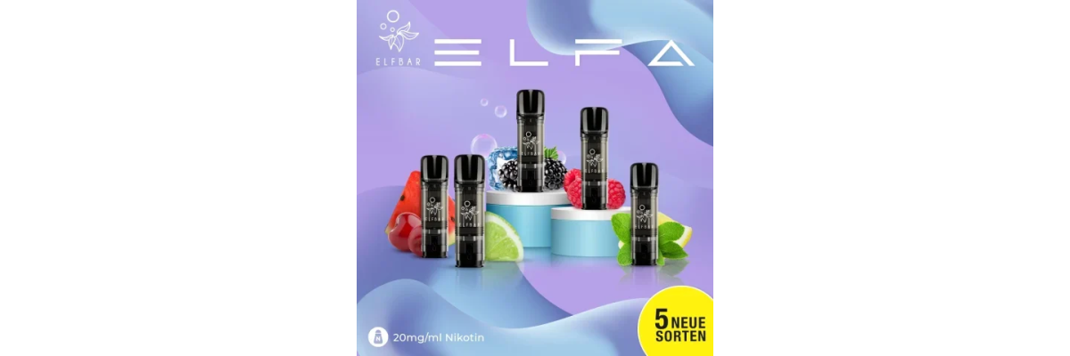 ELFBAR ELFA Pods – intensiver Geschmack &amp; einfaches Dampfen - ELFBAR ELFA Pods – intensiver Geschmack &amp; einfaches Dampfen