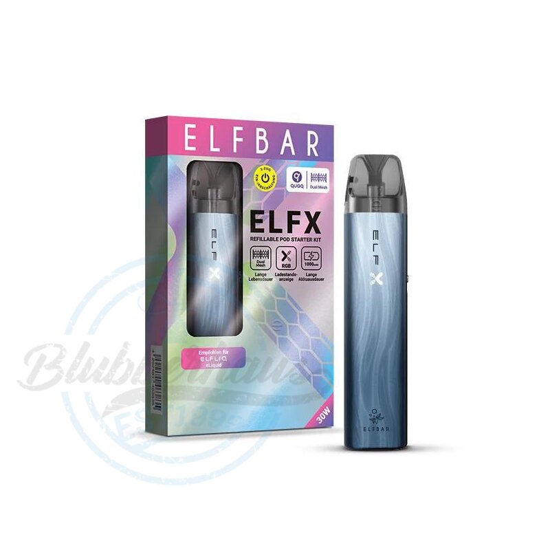 Elfbar ElfX E-Zigaretten Akkutrgerset Dark Sea1000 mAh, Airflow-Control,  11,95