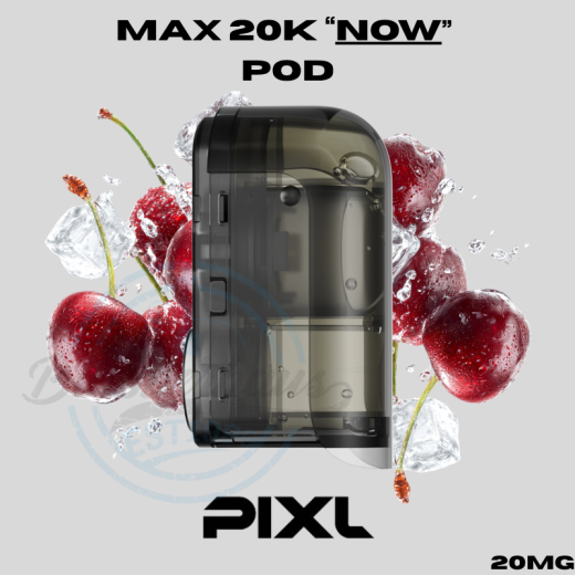 PIXL MAX 20K "NOW" 20mg - POD (Refill Container) - Cherry Ice