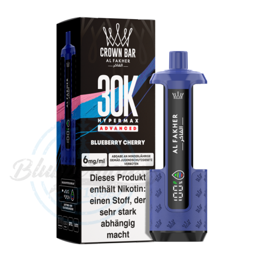 Al Fakher Crown Bar 30K Hypermax Advanced Basisgerät - Blueberry Cherry