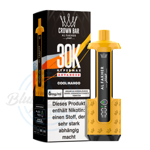 Al Fakher Crown Bar 30K Hypermax Advanced Basisgerät - Cool Mango