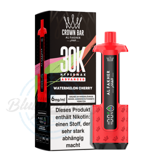 Al Fakher Crown Bar 30K Hypermax Advanced Basisgerät - Watermelon Cherry