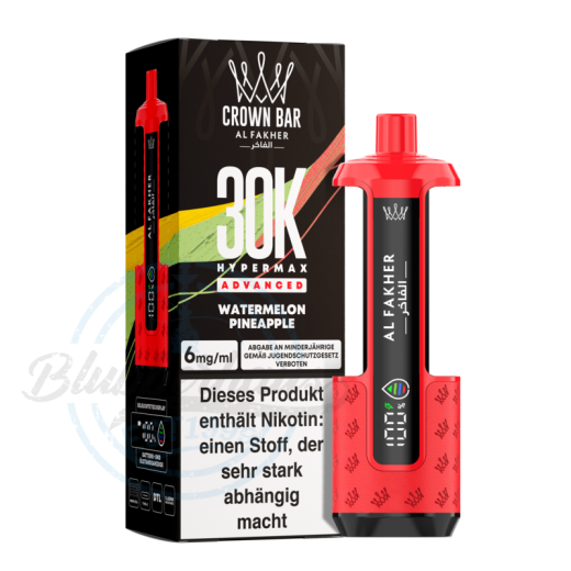Al Fakher Crown Bar 30K Hypermax Advanced Basisgerät - Watermelon Pineapple