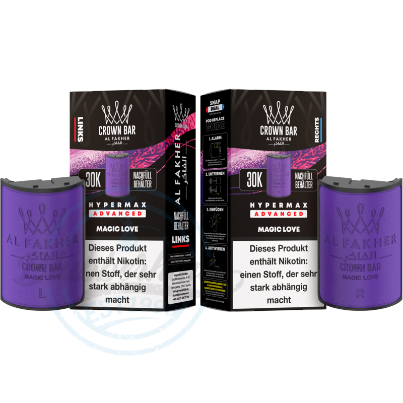 elfbar elfa master akku Al Fakher Crown Bar 20K Hypermax Vape Magic Love main image 0