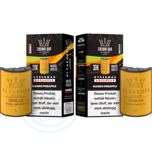 Al Fakher Crown Bar 30K Hypermax Advanced POD 2er Pack - Mango Pineapple