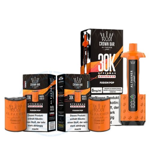 Al Fakher Crown Bar 30K Hypermax Advanced KIT SPARSET - Fusion Pop