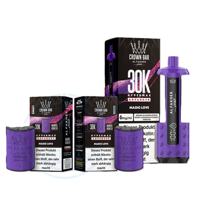 Al Fakher Crown Bar Hypermax 30K Sparset KIT Magic Love kaufen   blubberhaus.de, 29,99