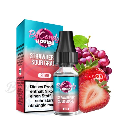 ByCandy Liquid 10ml - Strawberry Sour Grape 20mg