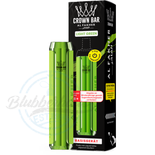 Al Fakher Crown Bar 600 POD - Akkuträger Light Green