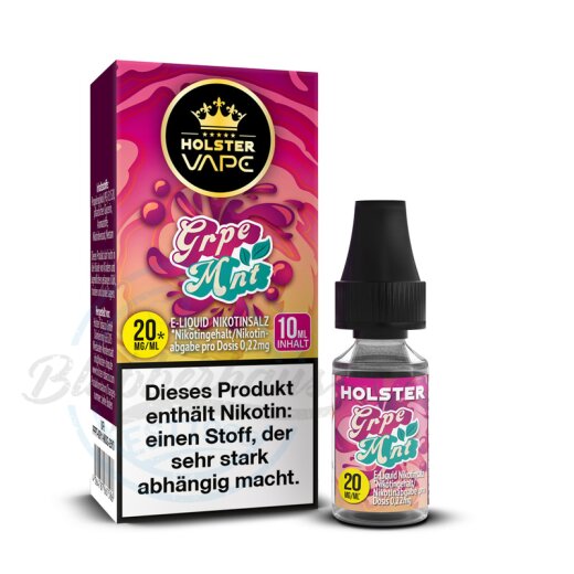 Holster Liquid 10ml - Grape Mint|20mg/ml