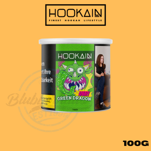Hookain Shisha Tabak 100g - Angry Green Dragon