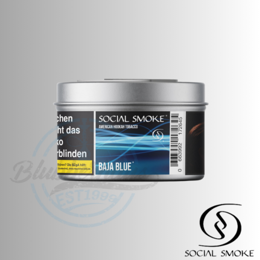 Social Smoke Shisha Tabak 200g - Baja Blue
