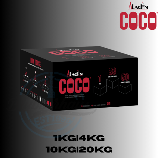 Aladin Coco Shisha Kohle 28mm