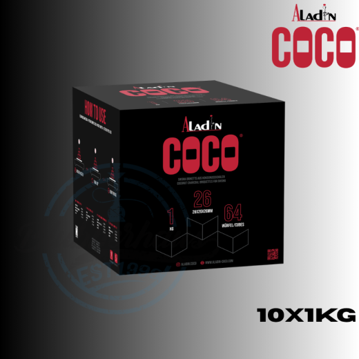 Aladin Coco Shisha Kohle 26mm -10KG