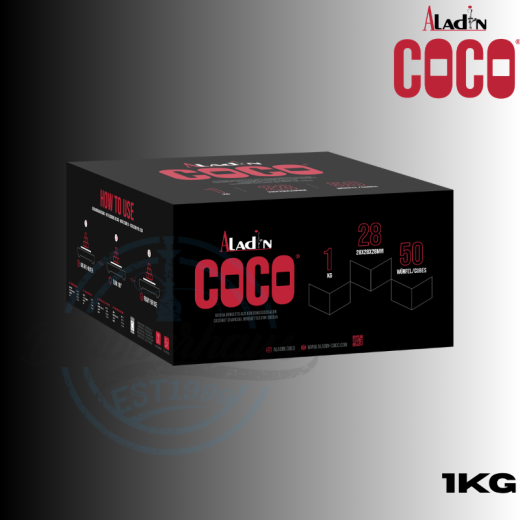 Aladin Coco Shisha Kohle 28mm - 1KG