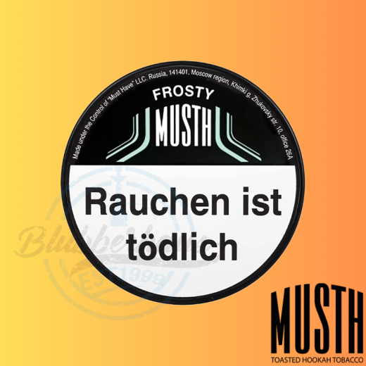 MustH Shisha Tabak 125g - FROSTY