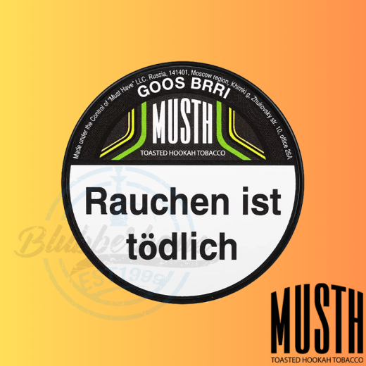 MustH Shisha Tabak 125g - GOOS BRRI