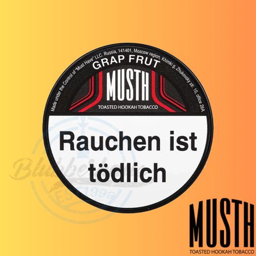 MustH Shisha Tabak 125g - GRAP FRUT