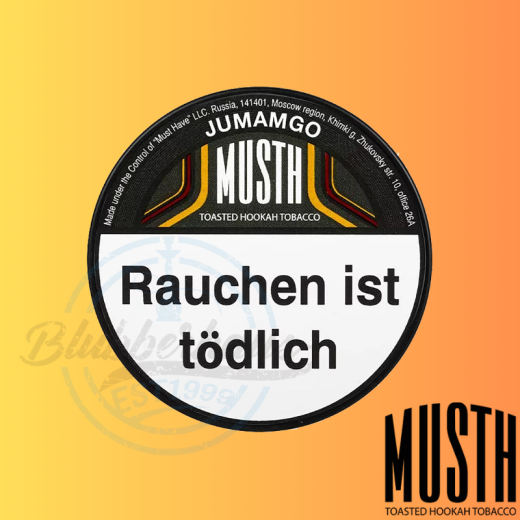 MustH Shisha Tabak 125g - JUMAMGO
