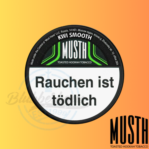 MustH Shisha Tabak 125g - KWI SMOOTH