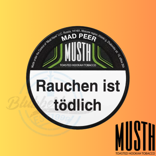 MustH Shisha Tabak 125g - MAD PEER