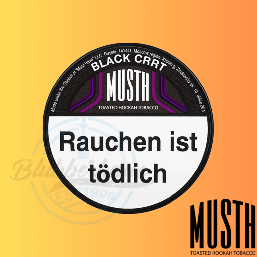 MustH Shisha Tabak 200g - BLACK CRRT