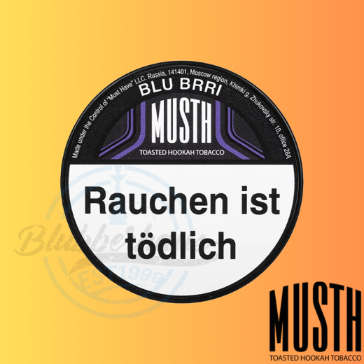 MustH Shisha Tabak 200g - BLU BRRI