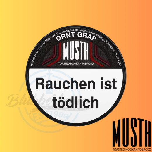 MustH Shisha Tabak 200g - GRNT GRAP